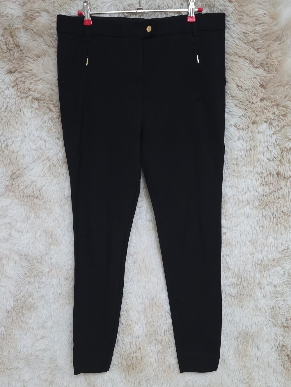 *Tory Burch Black Slim Leg Career Dress Pants Size 6 - Picture 3 of 13
